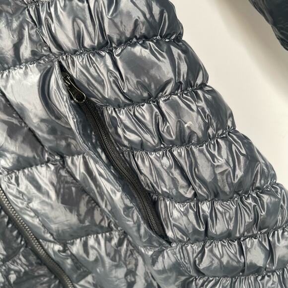 OBERMEYER Down Jacket Womens Size Small Coat Puffy Puffer Black Winter Light - Picture 14 of 16